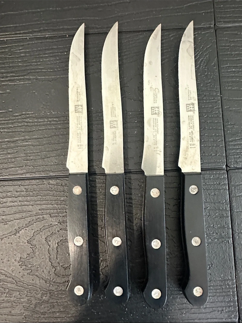 Zwilling J.A. Henckels Black Steak Knife Set - 4pc